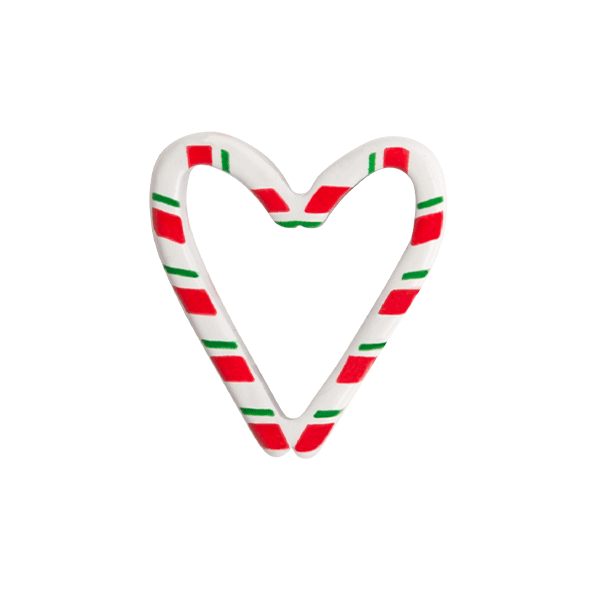 CH3443 - Candy Cane Heart - Double Sided - New for 2020 Back