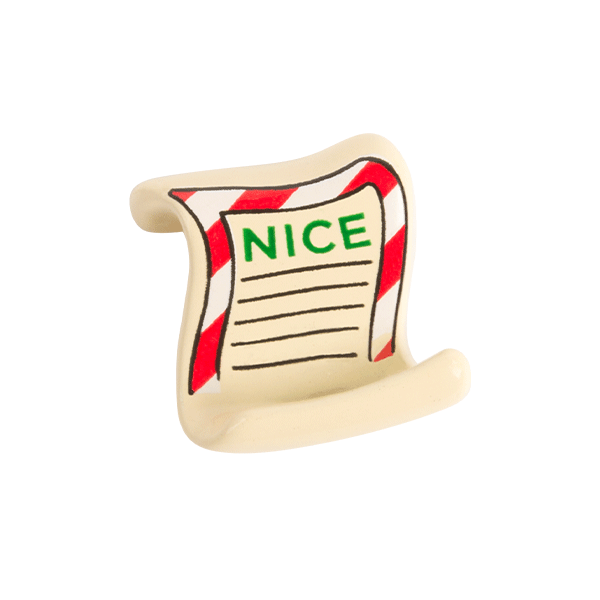 CH3444 Naughty or Nice Charm - 2 sided - Front