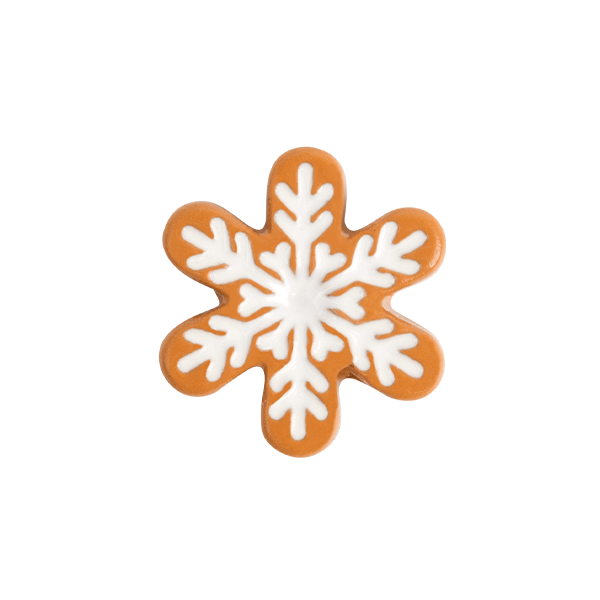 CH3449 Gingerbread Snowflake Charm - New 2020