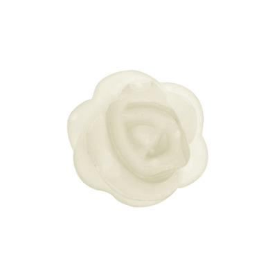CH4123 Retired Ivory Resin Rose Charm, 1st Generation