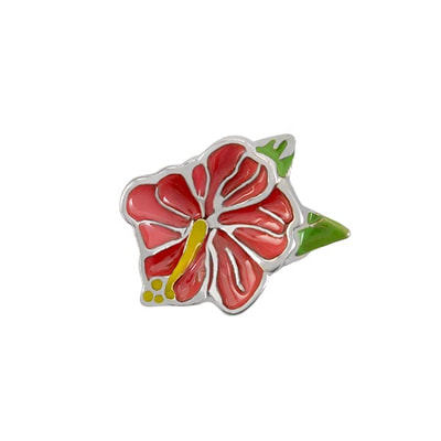 CH4131 Retired Hibiscus Flower Charm