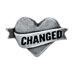 CH5021 Retired Silver "Changed" Heart