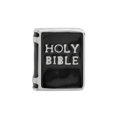 CH5039 Retired Black Holy Bible Charm