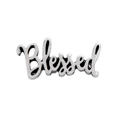 CH5041 Silver "Blessed" Charm