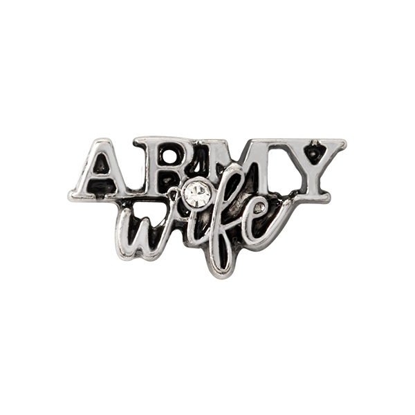 CH6073 Silver "Army Wife" Charm