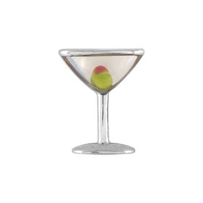 CH7033 Retired Dry Martini Charm with an Olive
