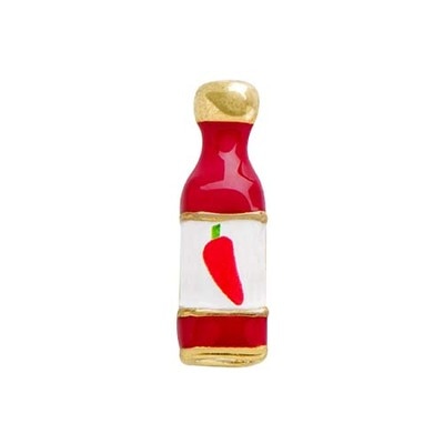 CH7043 Retired Hot Sauce Charm, perfect for Hispanic Locket Theme