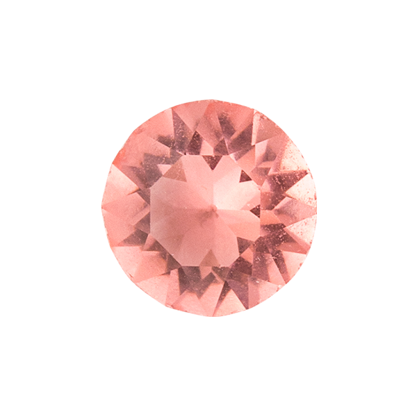 CH8122 Rose Peach Swarovski Round Accent Crystal