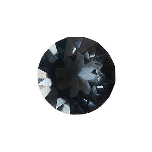 CH8125 Graphite Swarovski Round Accent Crystal
