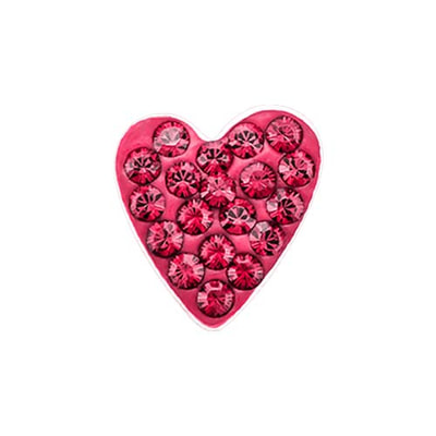 CH9045 Red Heart Sparkle Charm