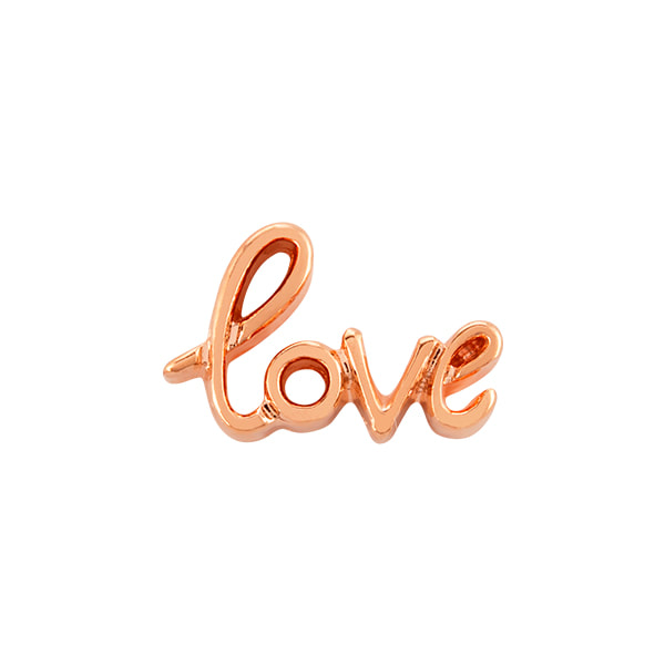 CH9051 Rose Gold "Love" Charm