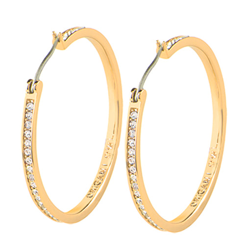 ER1006 40mm Gold Pave Hoops (The Kate)