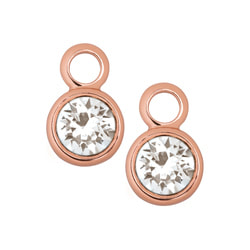 ER2013 Rose Gold Crystal Earring Drops