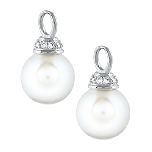 ER2031 Pearl Earring Drops with Crystals (2nd Edition)