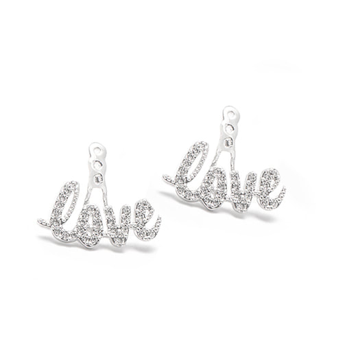 ER4002 - LOVE Pave Earring Jackets