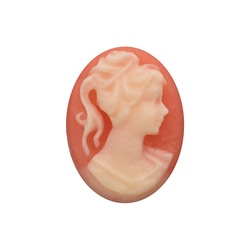 CH1509 Retired Coral Cameo Charm