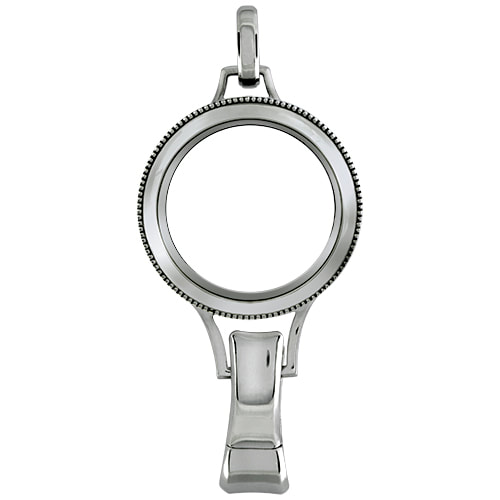 LK9021 Silver Lanyard with Silver Heirloom Face