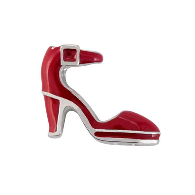 CH3207 Red Strap Heel Shoe Charm. Limited Edition Valentine's Day Charm